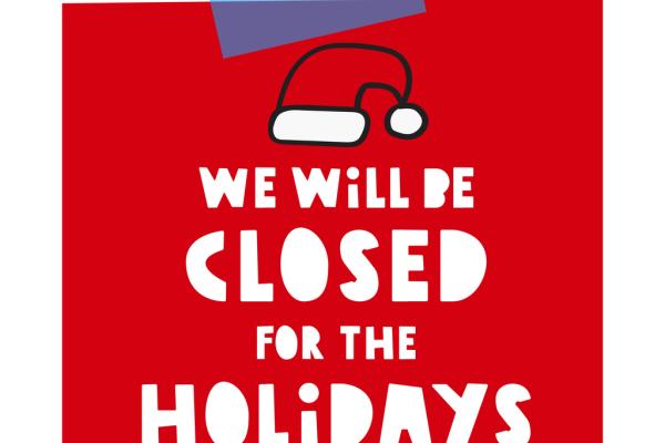 Closed for holidays